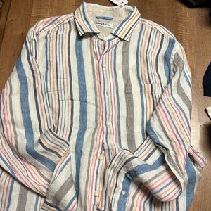 Tommy Bahama striped shirt, new